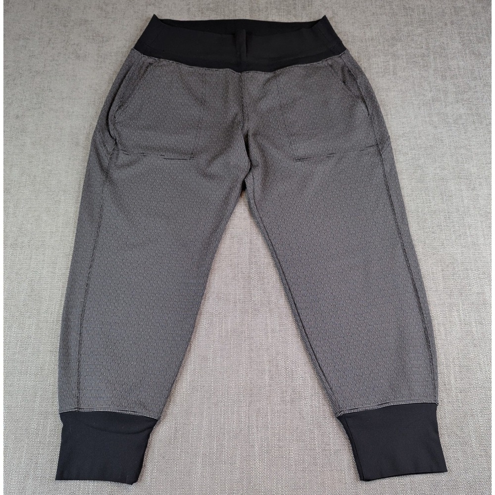 Athleta Jogger Womens M Petite Black White Venice Textured Athletic Pants - Picture 2 of 9